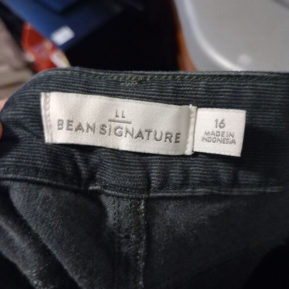 LL‎ Bean Signature Corduroy Pants Women’s  Size 14 Dark Gray - Picture 5 of 8